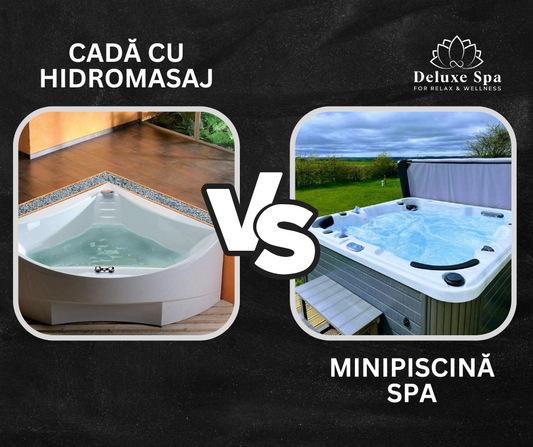 Cadă cu hidromasaj vs. Minipiscină SPA. Avantaje şi dezavantaje