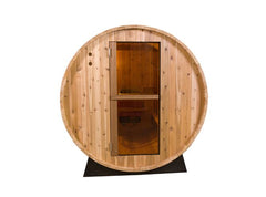 Barrel Sauna Rustic Red Cedar 8ft